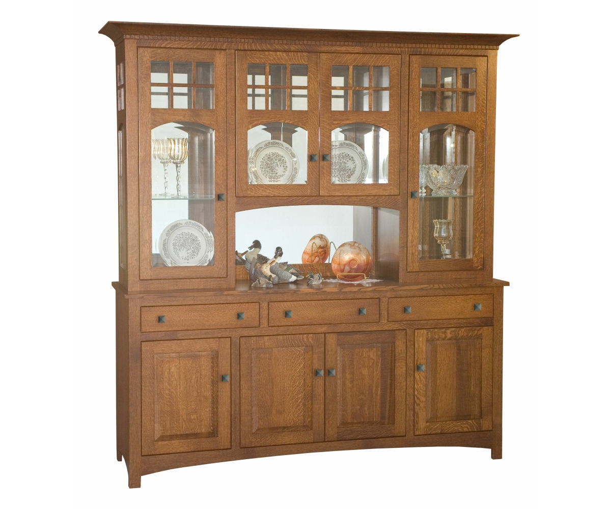 TL Tribecca 4 Door Hutch Tribecca Hutch Amish Furniture of Nebraska